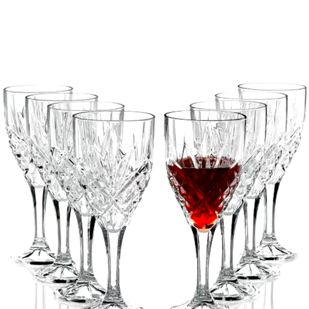 Godinger Dublin Stemmed Crystal 10 Ounce Wine Glasses
